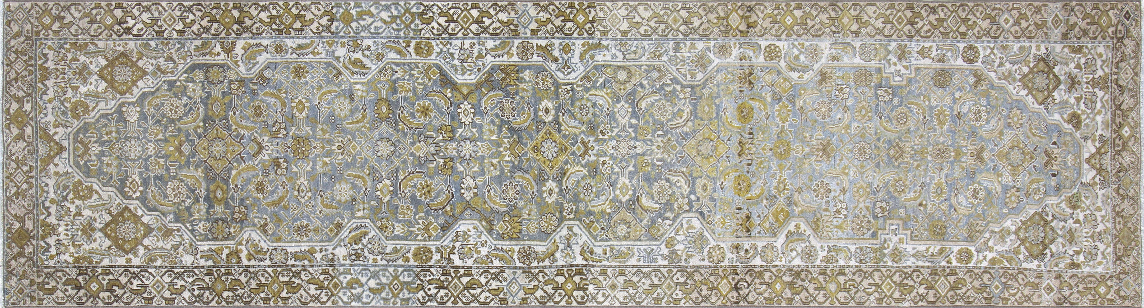 Semi Antique Persian Melayer Runner - 3'1" x 11'4" - 170585