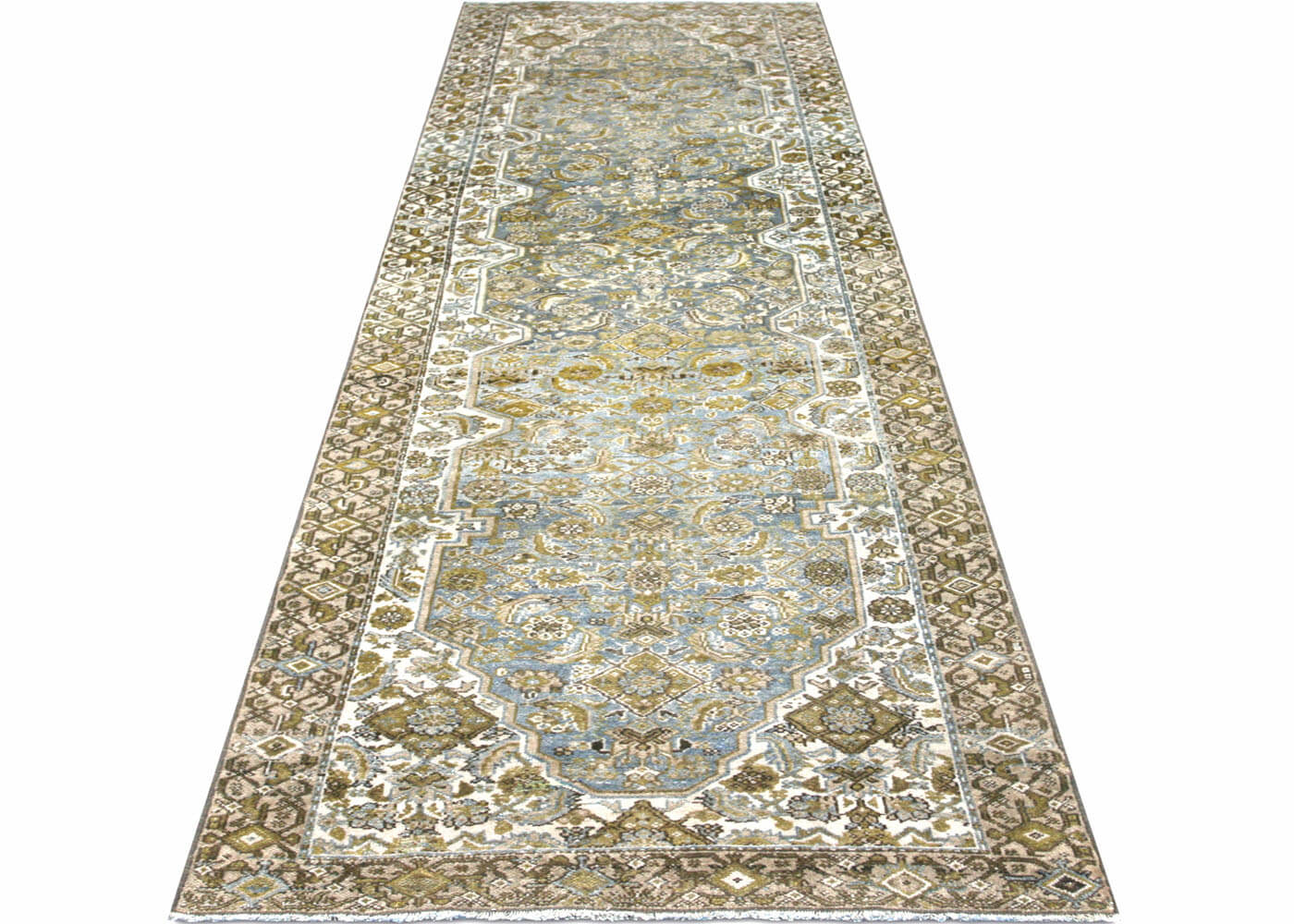Semi Antique Persian Melayer Runner - 3'1" x 11'4" - 170585