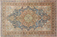 Antique Persian Baktiari Rug in Green,Red tones and an All Over,Medallion pattern. Measuring 5 feet 0 inches x 7 feet 9 inches – SKU 170587
