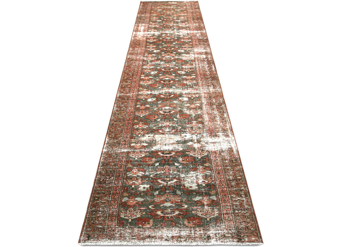 Semi Antique Persian Melayer Runner - 2'8" x 15'3" - 180013