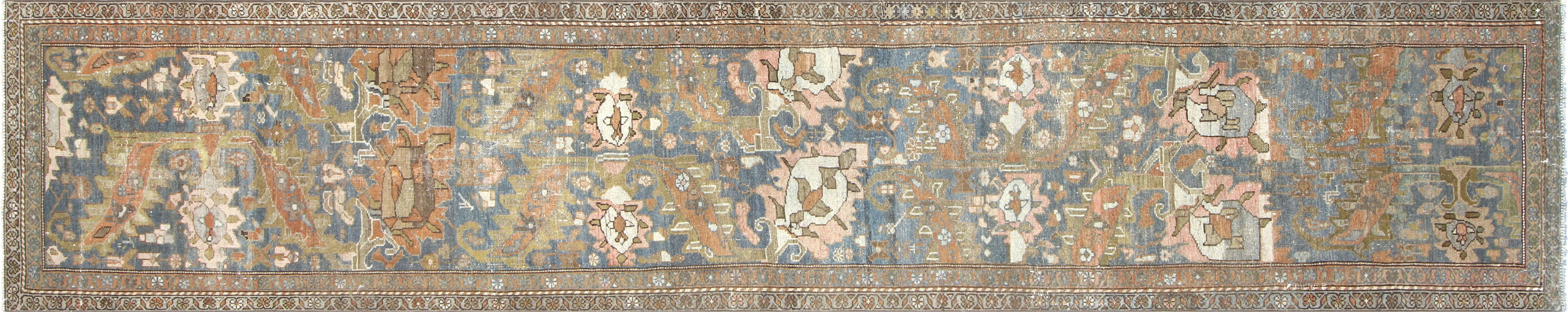 Semi Antique Persian Melayer Runner - 2'11" x 15'0" - 180017