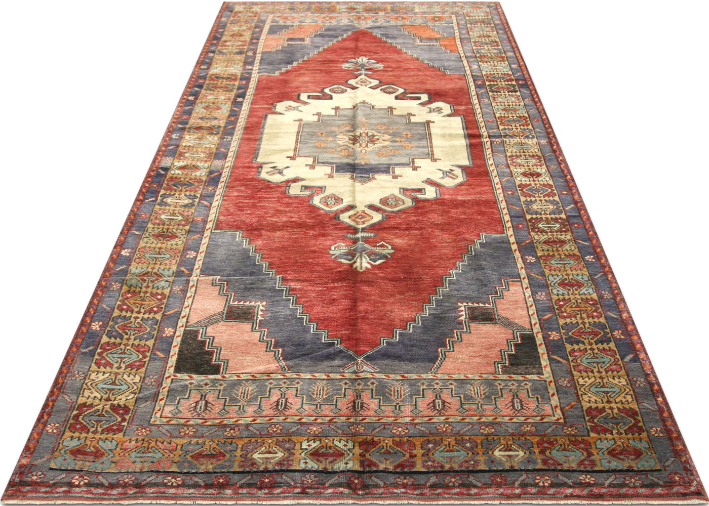 Vintage Turkish Oushak Rug - 5' x 10'6" - 180056
