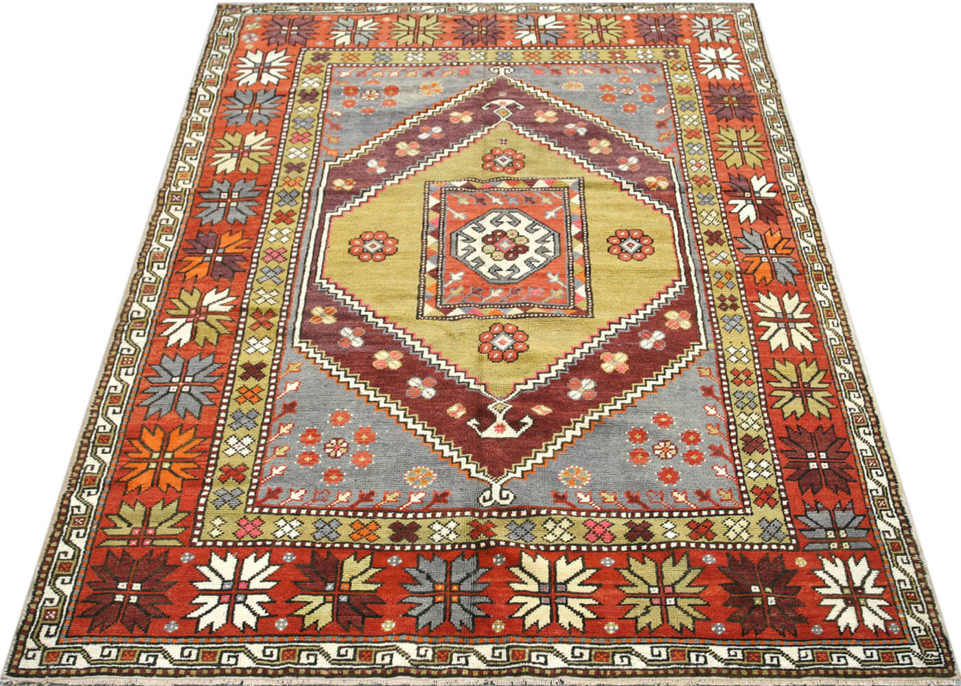 Vintage Turkish Oushak Rug - 5'7" x 8'8" - 180057