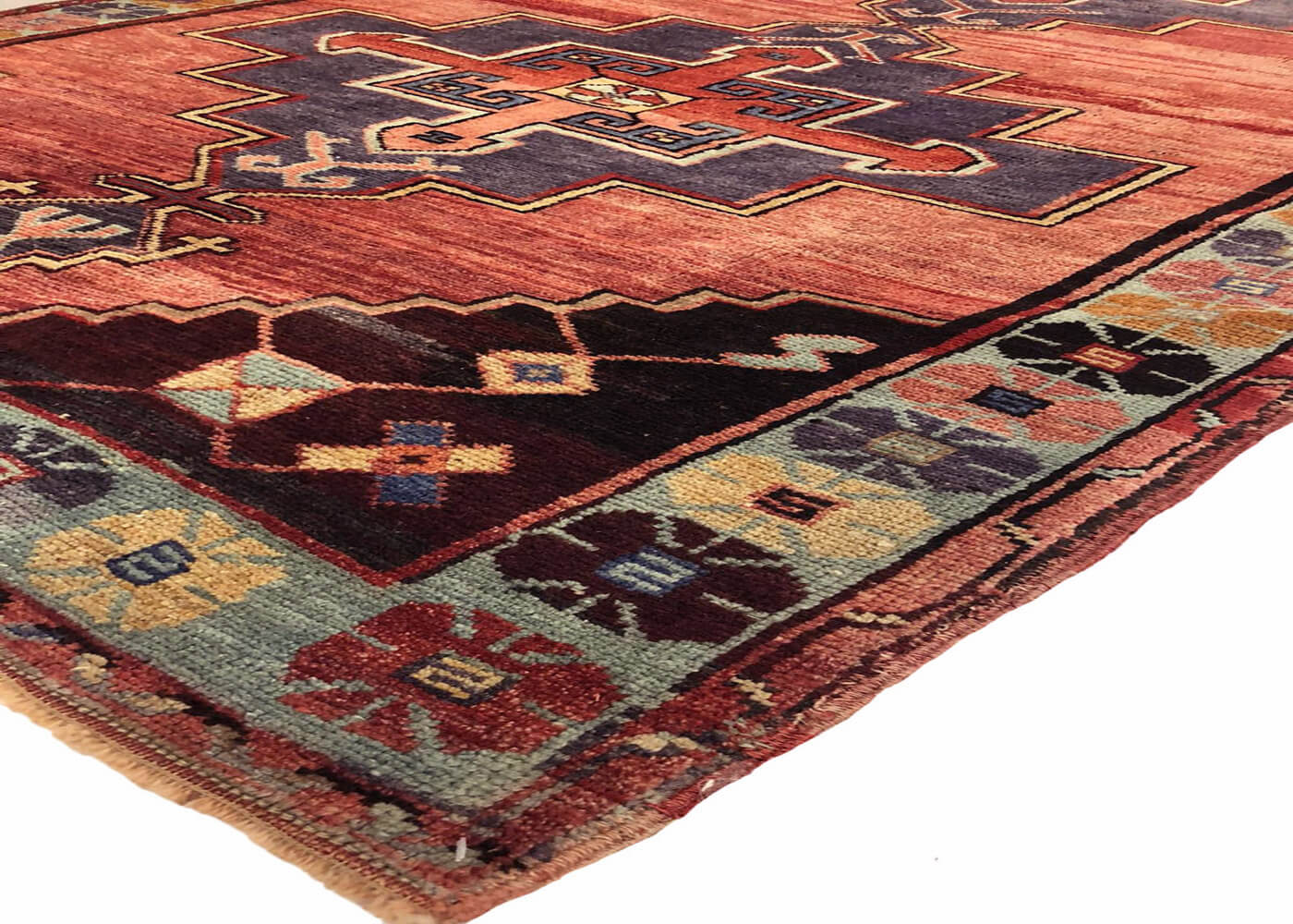 Vintage Turkish Oushak Runner - 3'9" x 9'4" - 180058
