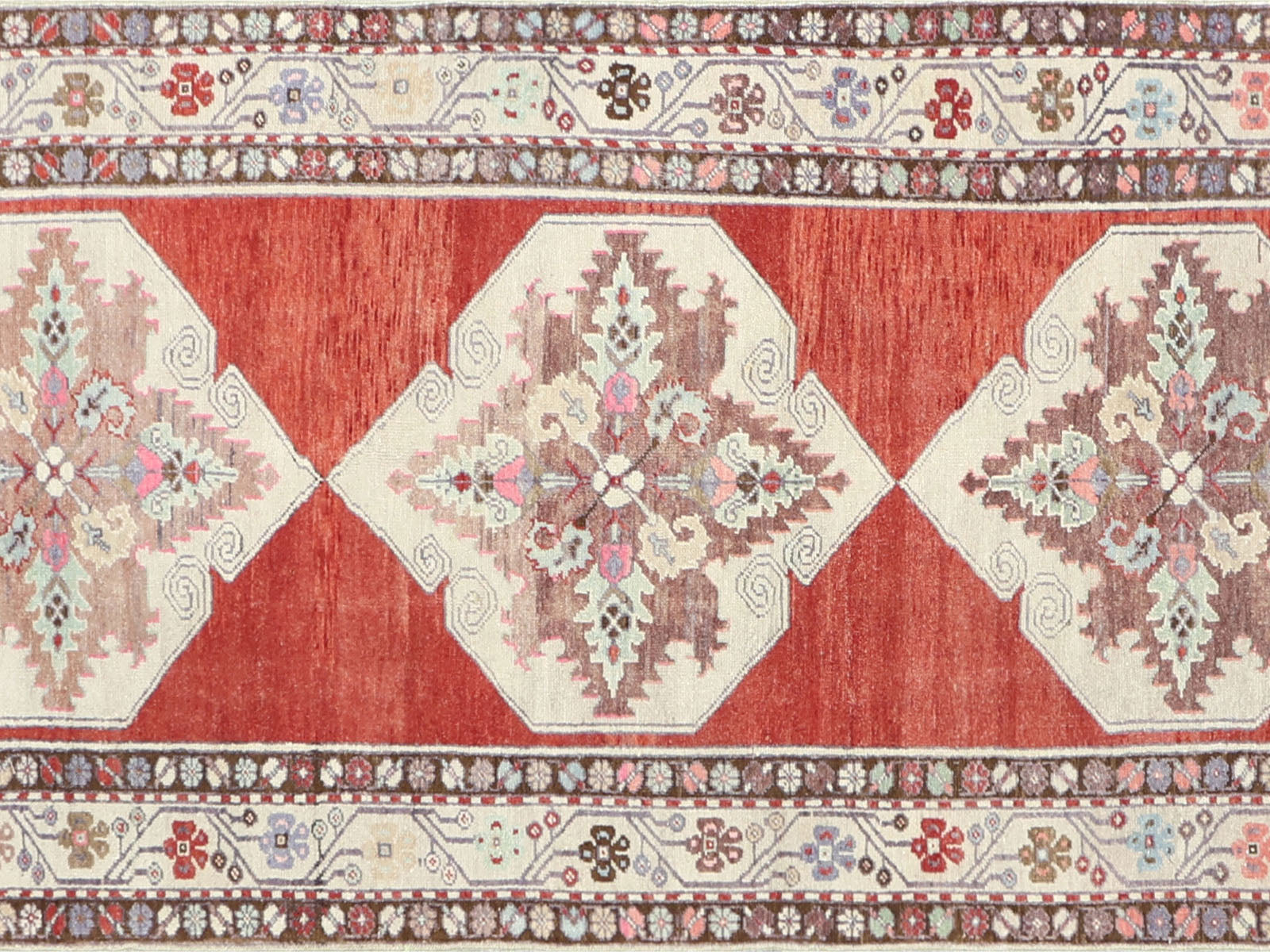 Vintage Turkish Oushak Runner - 3'5" x 10'8"