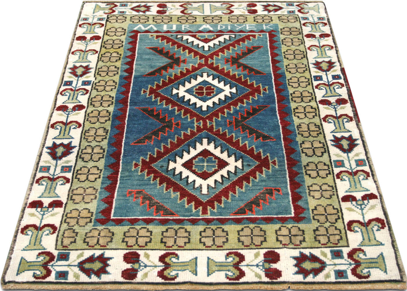 Vintage Turkish Oushak Rug - 2'8" x 3'7" - 180094