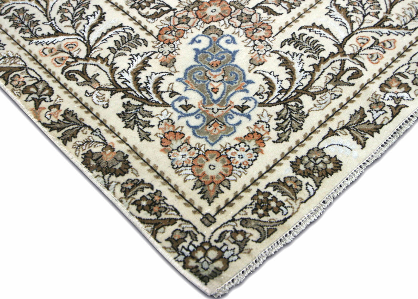 Semi Antique Persian Tabriz Rug - 4'4" x 6'7" - 180099