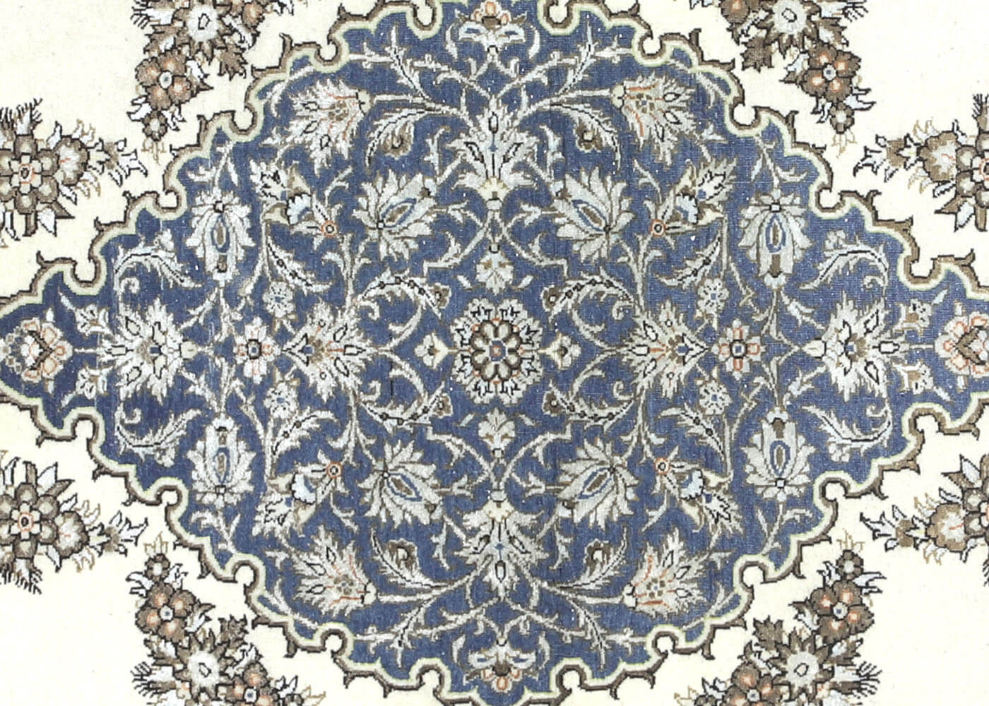 Semi Antique Persian Tabriz Rug - 4'4" x 6'7" - 180099