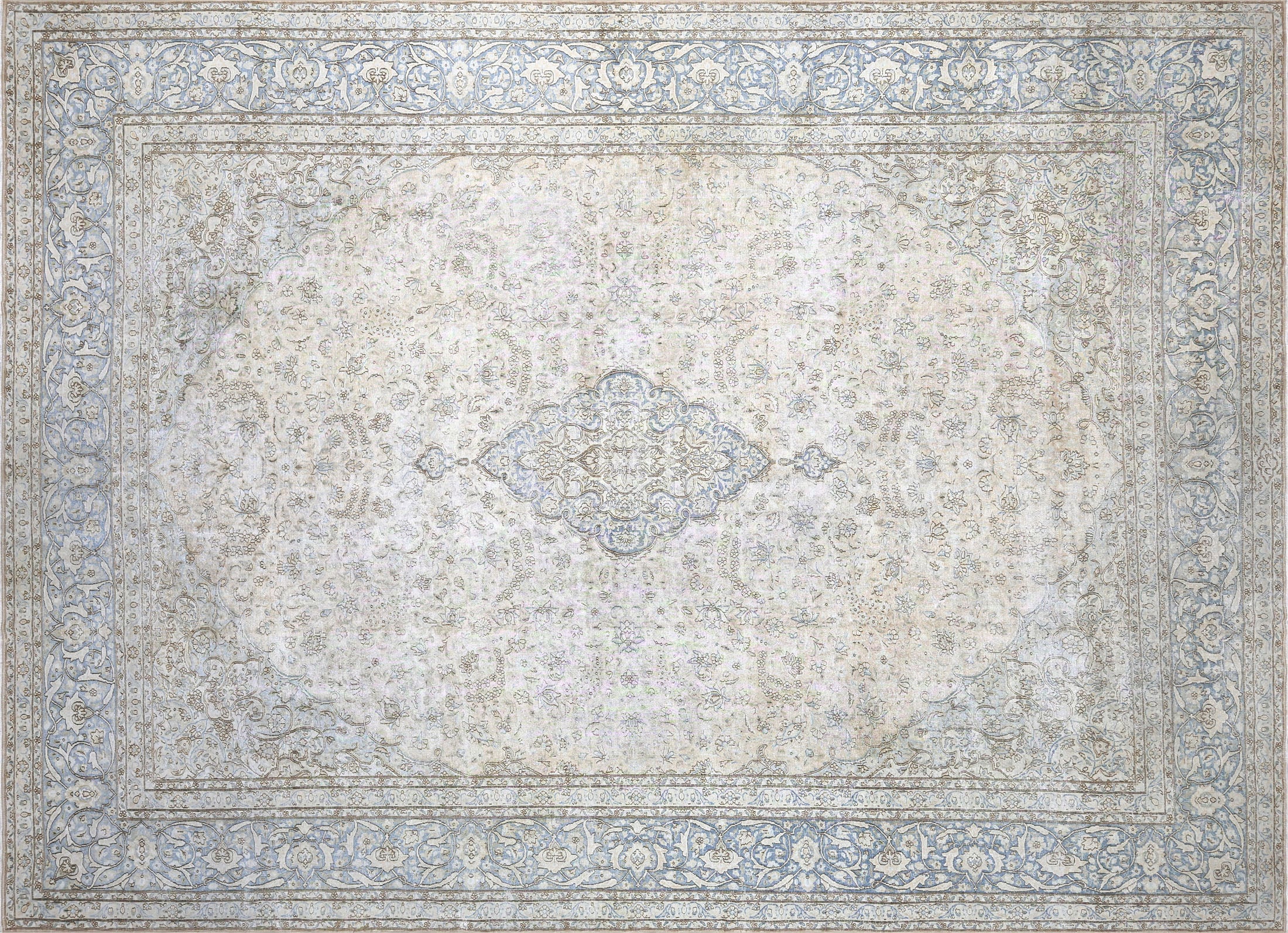 Semi Antique Persian Kerman Rug - 12'8" x 17'6"