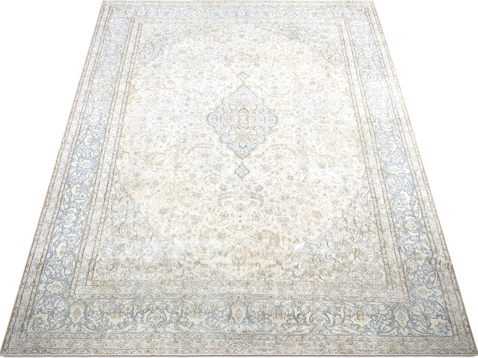 Semi Antique Persian Kerman Rug - 12'8" x 17'6"