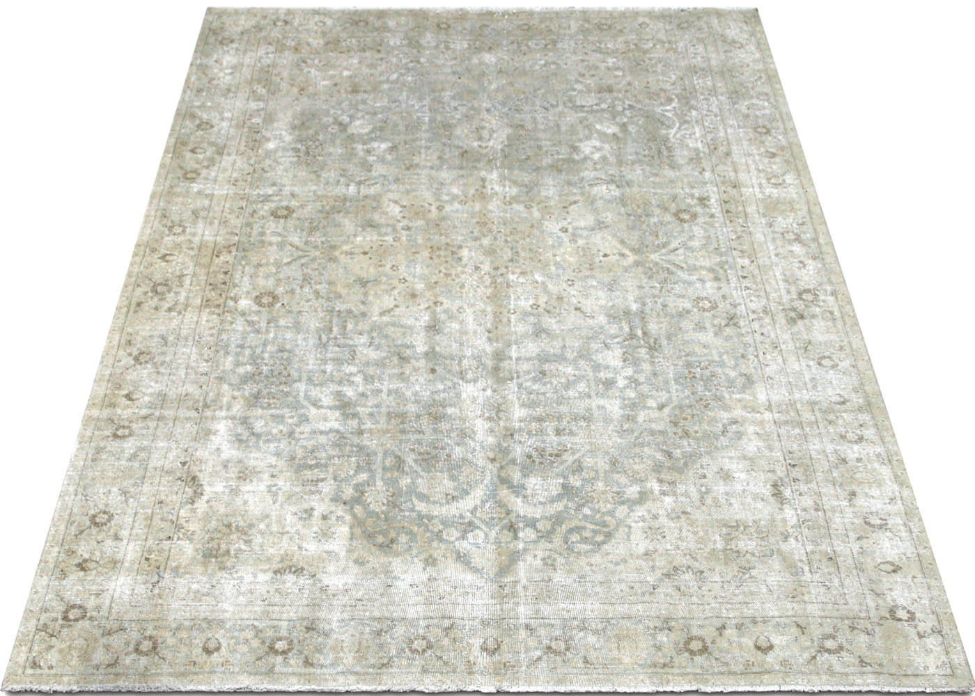 Semi Antique Persian Tabriz Rug - 8'3" x 11'9" - 180104