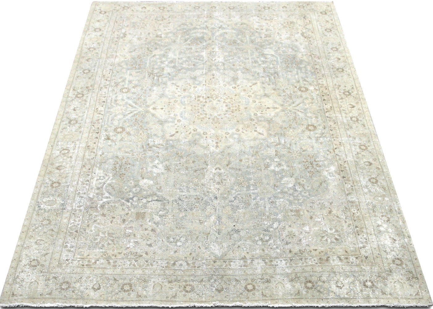 Semi Antique Persian Tabriz Rug - 8'3" x 11'9" - 180104