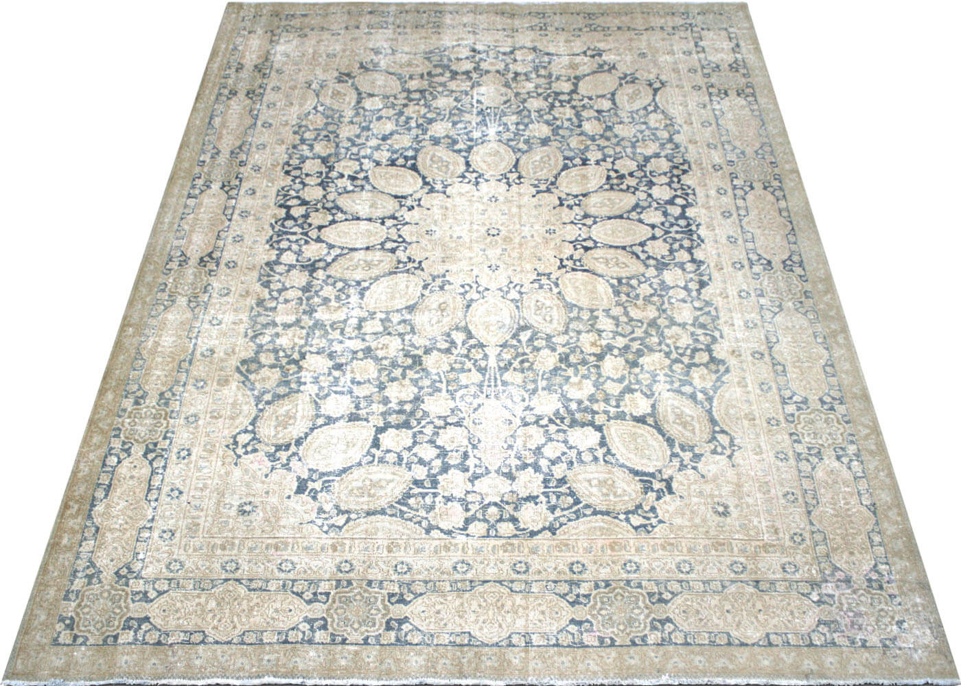 Semi Antique Persian Tabriz Rug - 7'10" x 11'3" - 180107