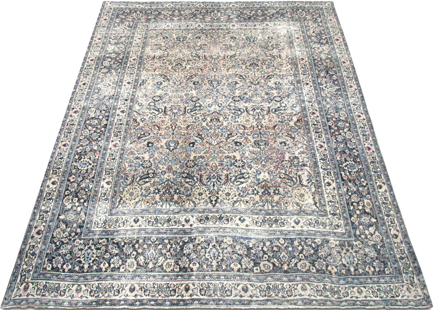 Semi Antique Persian Meshed Rug - 8'4" x 12'0" - 180109