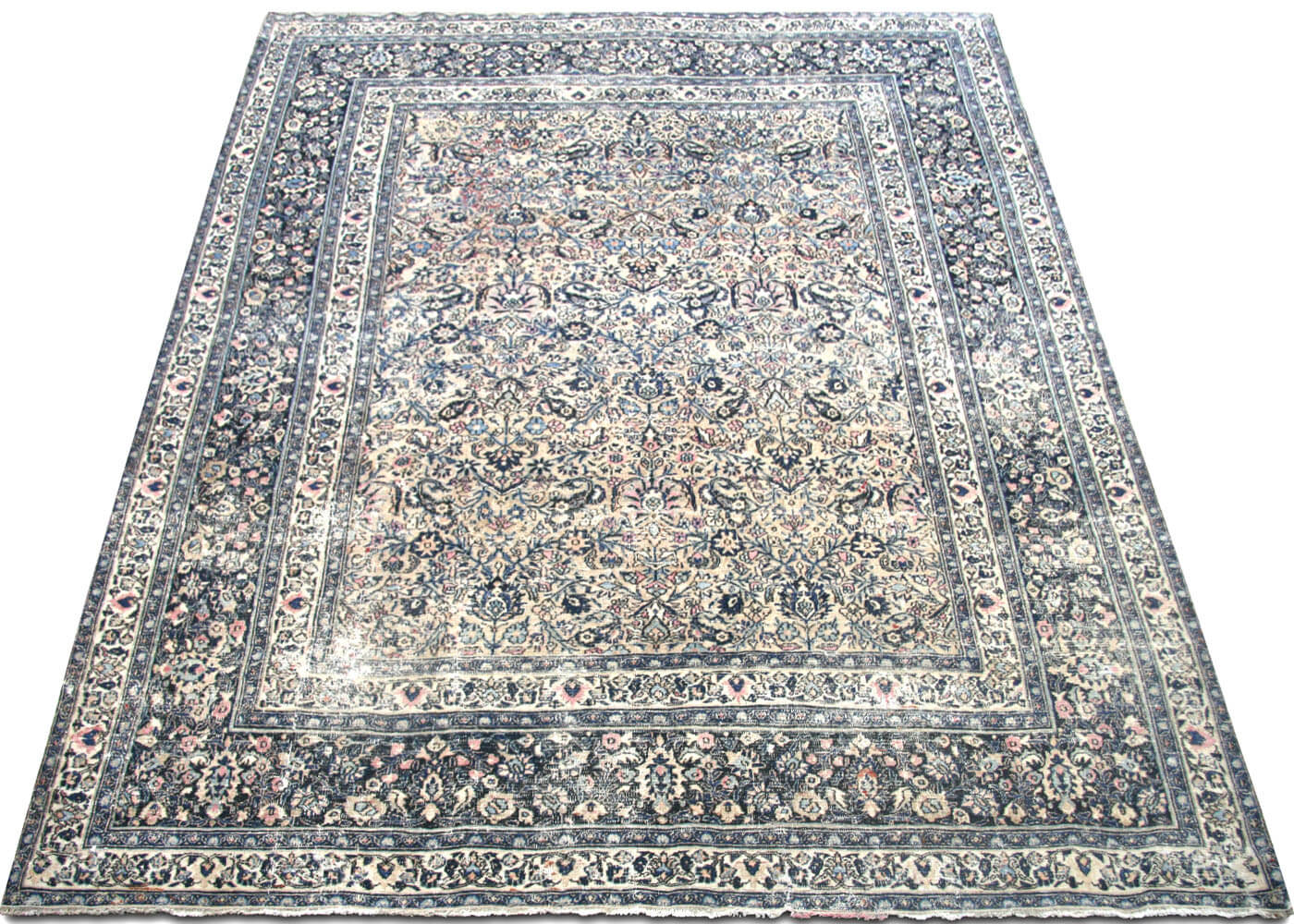 Semi Antique Persian Meshed Rug - 8'4" x 12'0" - 180109
