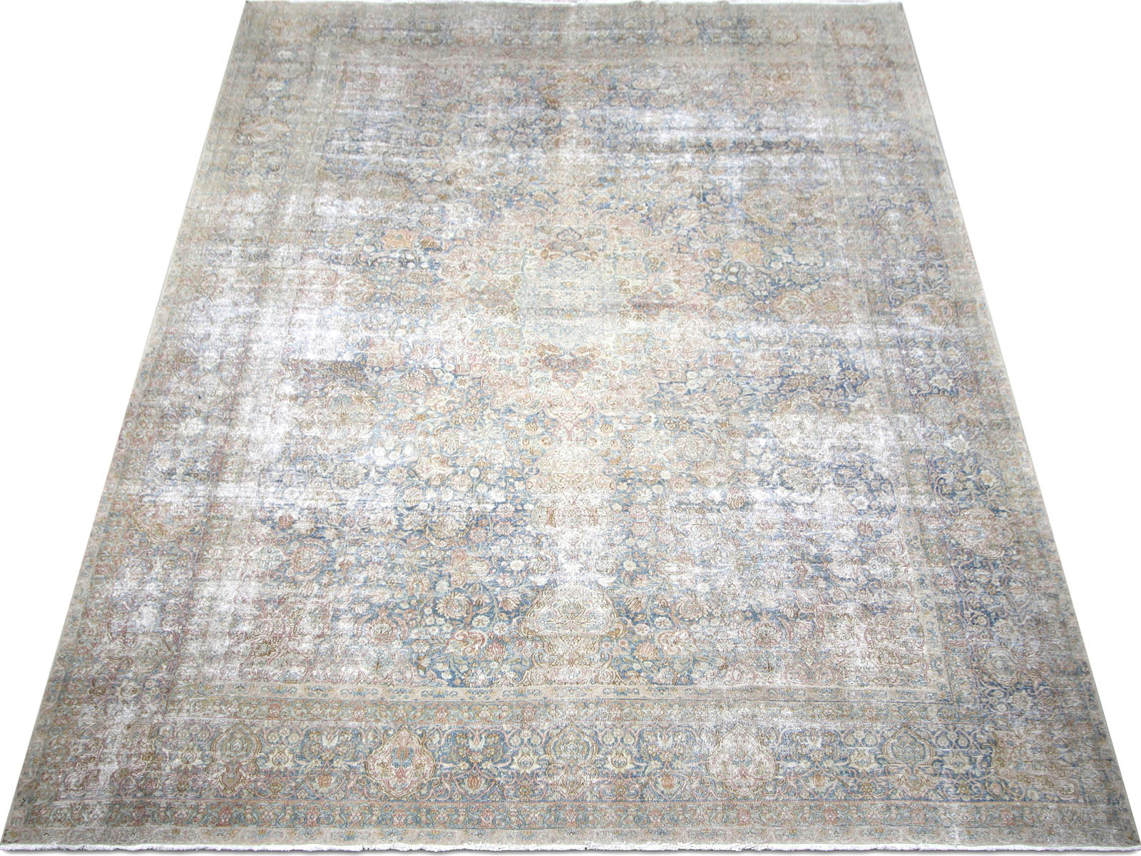 Semi Antique Persian Kerman Rug - 9'7" x 14'