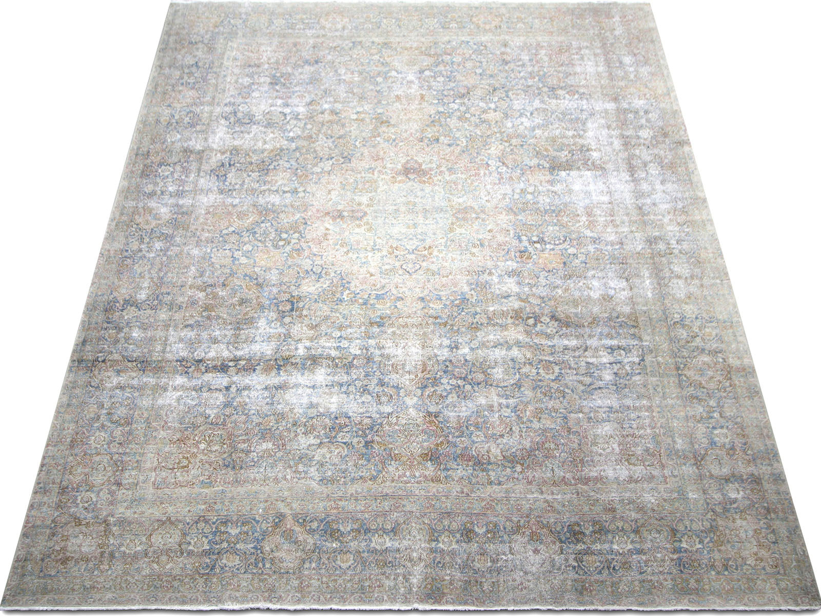 Semi Antique Persian Kerman Rug - 9'7" x 14'