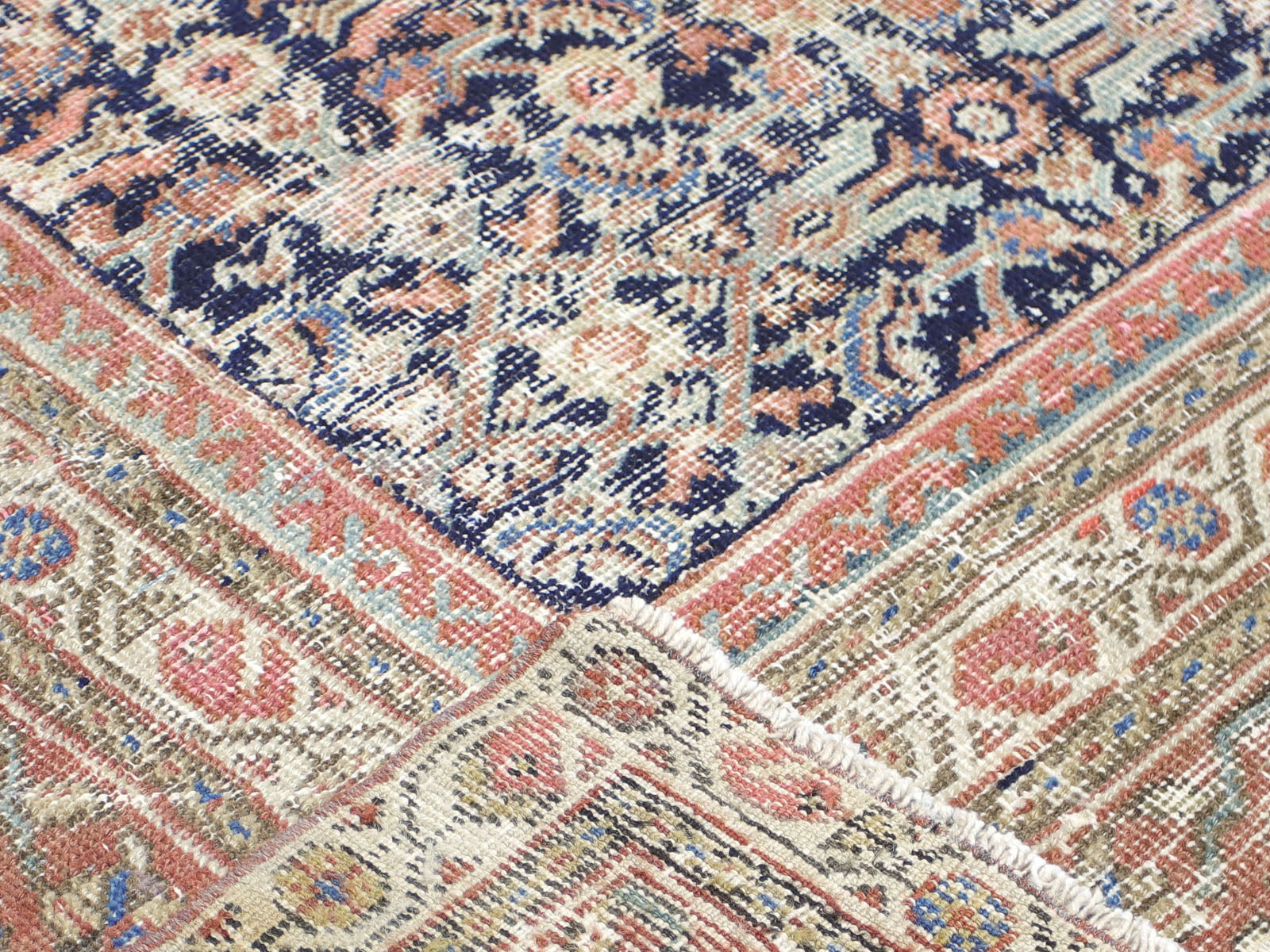 Semi Antique Persian Mahal Rug - 7'2" x 13'3"