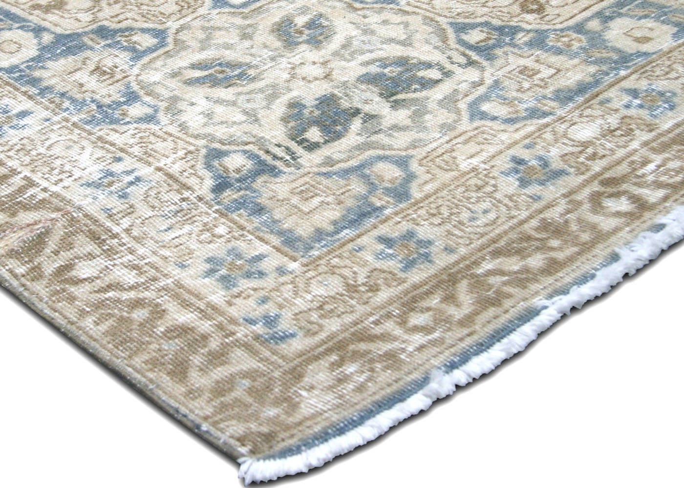 Semi Antique Persian Tabriz Rug - 12'4" x 20' - 180130