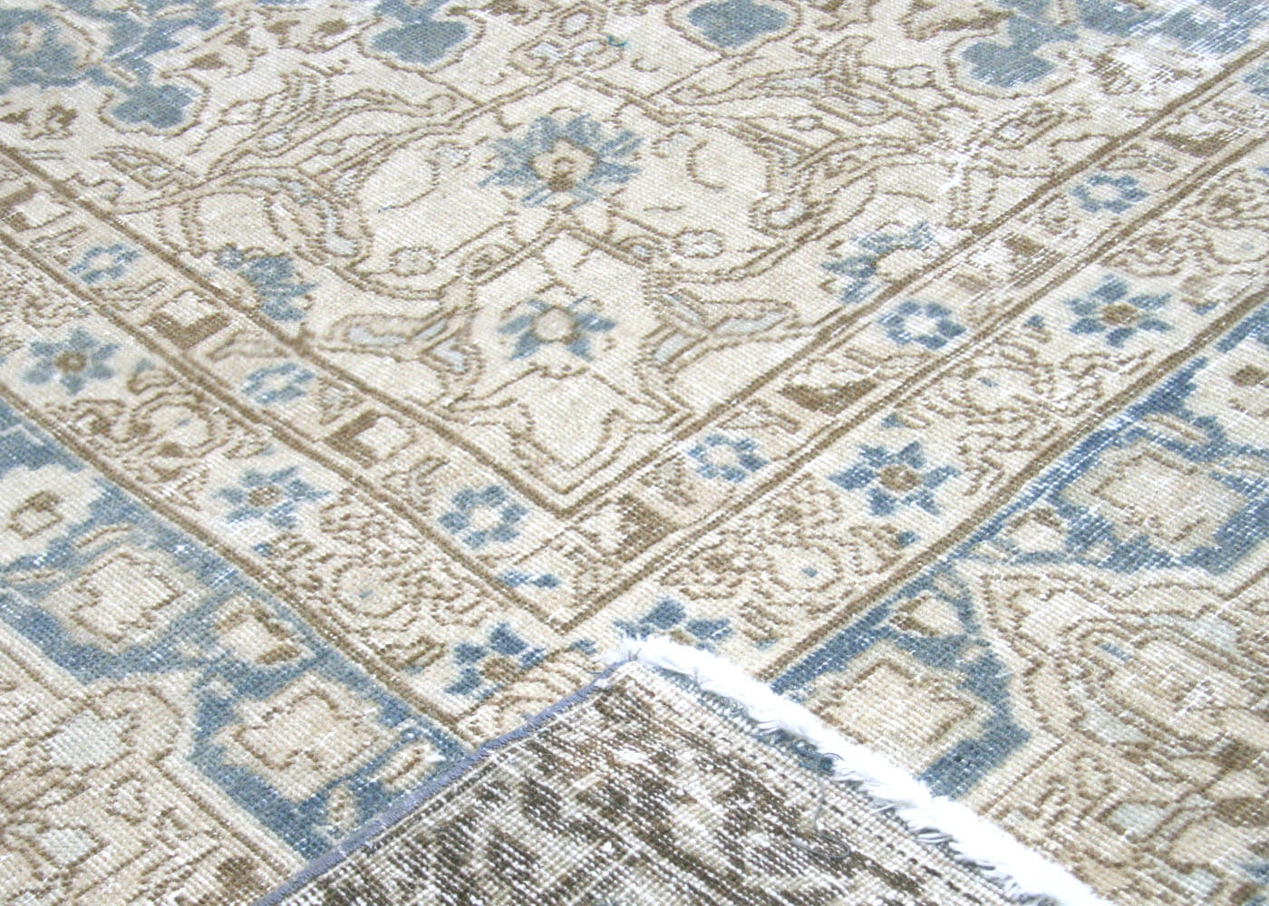 Semi Antique Persian Tabriz Rug - 12'4" x 20' - 180130