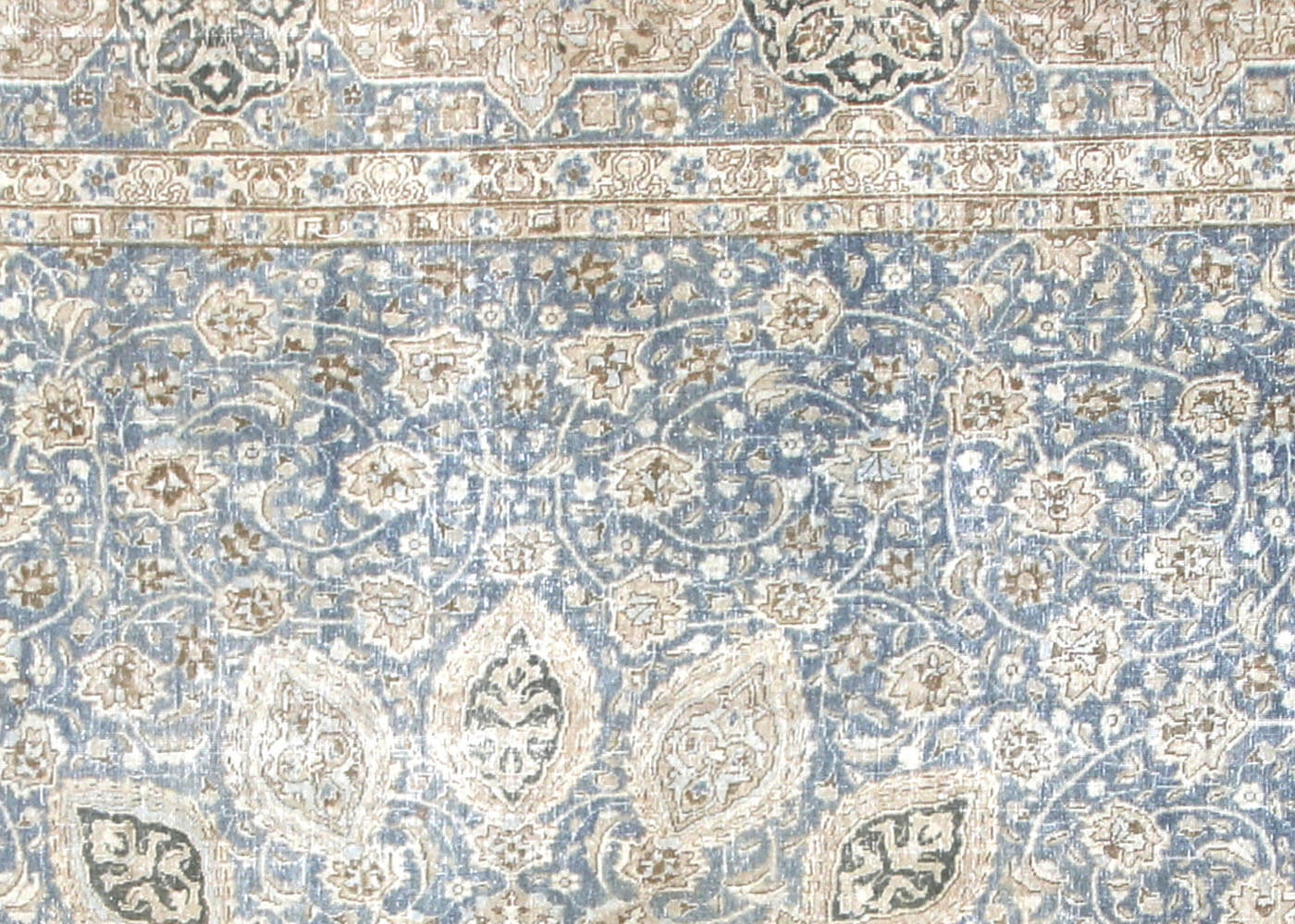 Semi Antique Persian Tabriz Rug - 12'4" x 20' - 180130