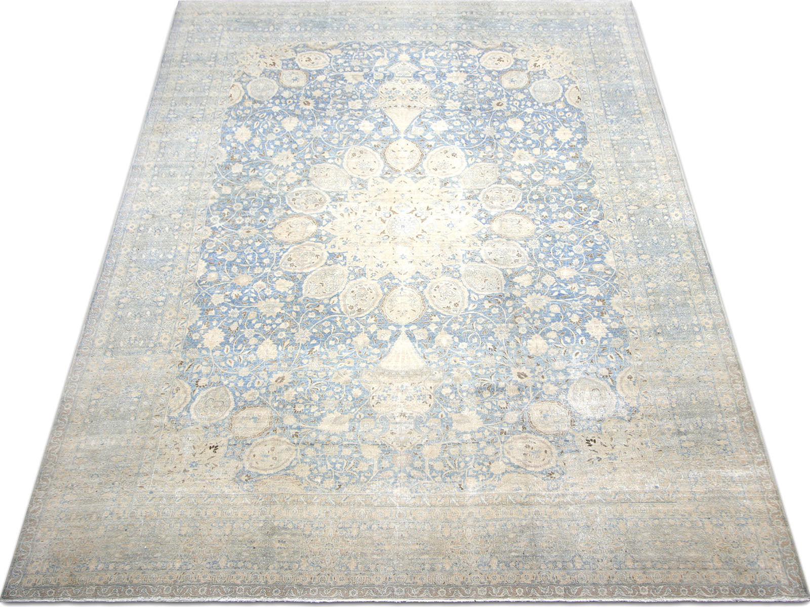 Semi Antique Persian Tabriz Rug - 11'8" x 17'3"