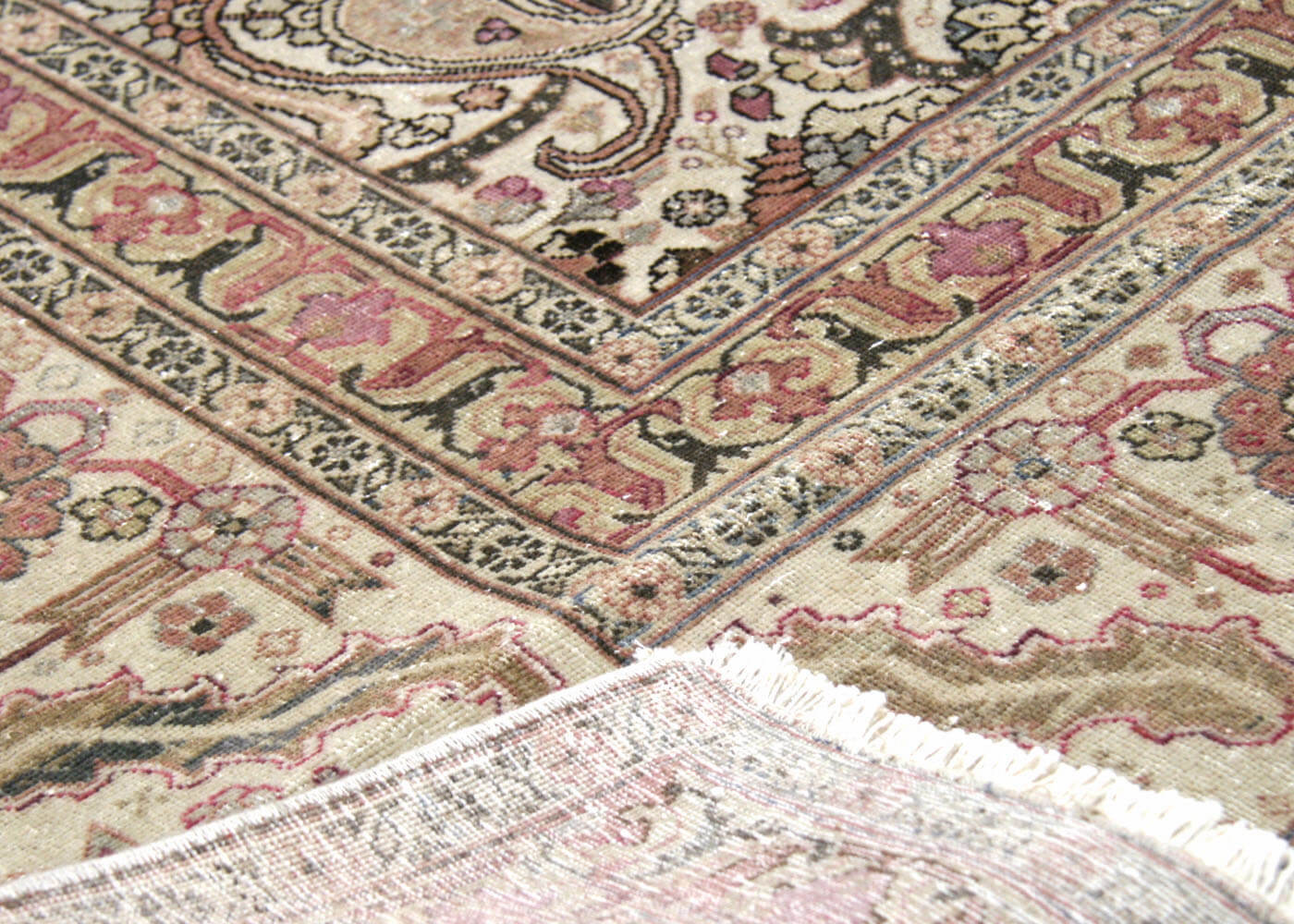 Semi Antique Persian Tabriz Rug - 9'7" x 13'3" - 180139