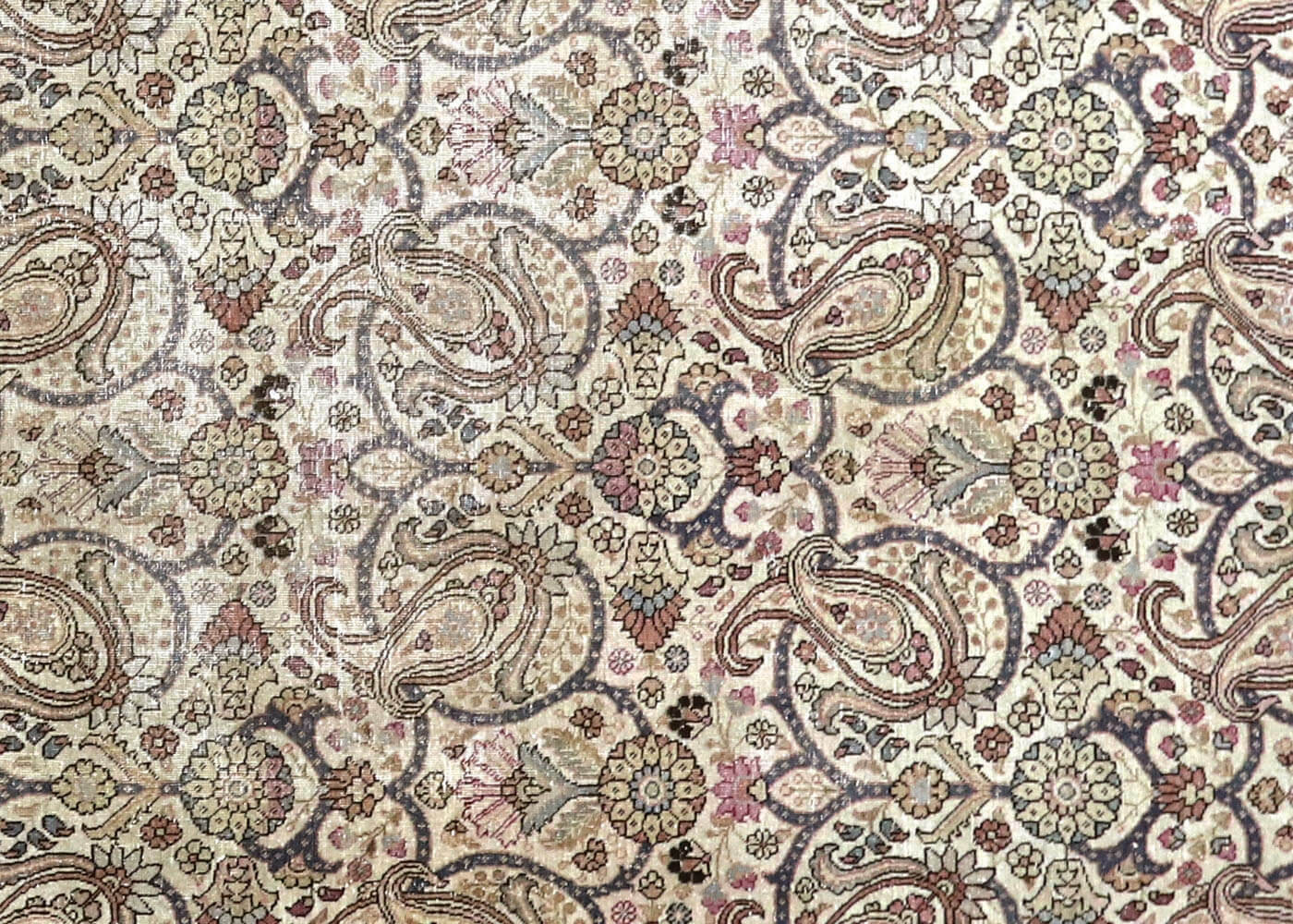 Semi Antique Persian Tabriz Rug - 9'7" x 13'3" - 180139