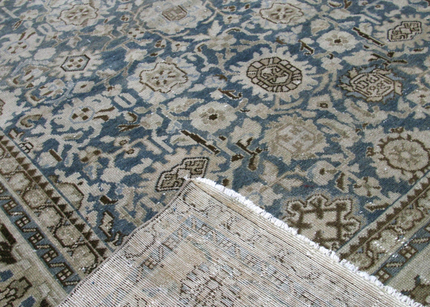 Semi Antique Persian Melayer Rug - 10'7" x 13'7" - 180147