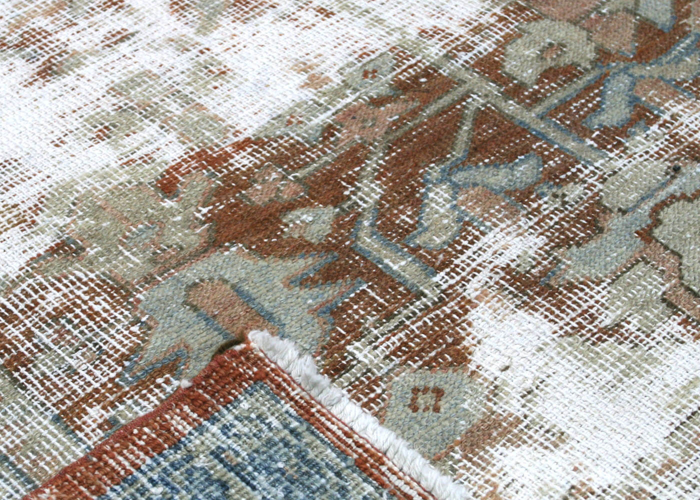 Semi Antique Persian Heriz Rug - 9'2" x 11'2" - 180149