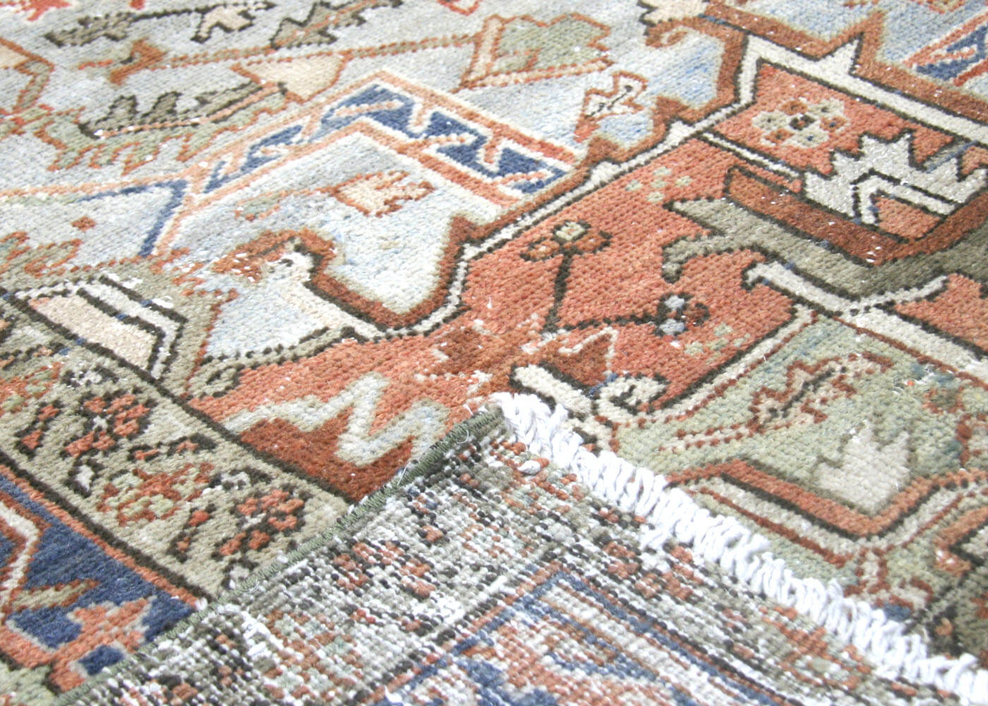 Semi Antique Persian Heriz Rug - 9'4" x 11'9" - 180150