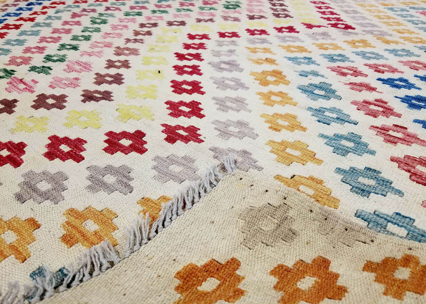 Vintage Afghan Maimana Kilim - 5'1" x 6'3" - 180167