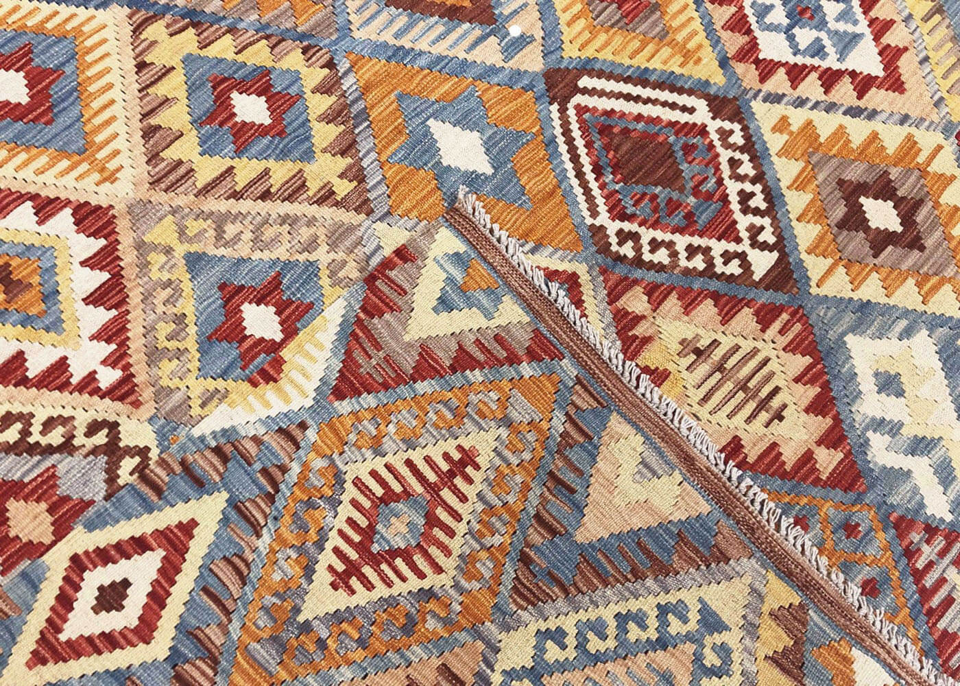 Vintage Afghan Maimana Kilim - 5'11" x 7'8" - 180195