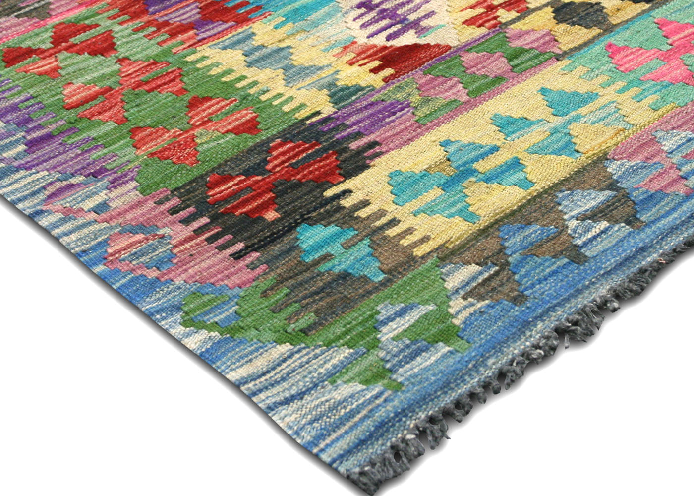 Vintage Afghan Maimana Kilim - 6'7" x 9'11" - 180198