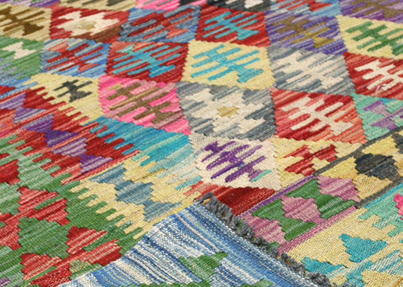 Vintage Afghan Maimana Kilim - 6'7" x 9'11" - 180198