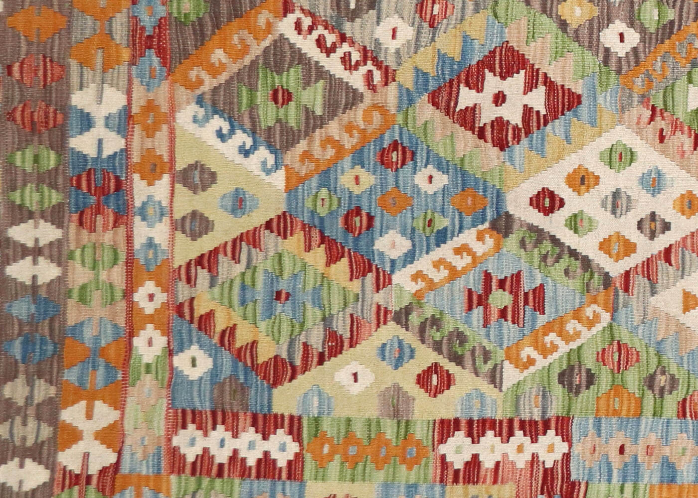 Vintage Afghan Maimana Kilim - 6'9" x 9'5" - 180200
