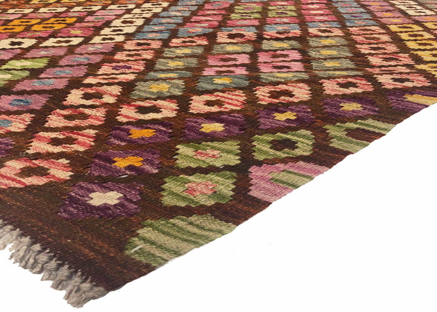 Vintage Afghan Maimana Kilim - 6'2" x 8' - 180201
