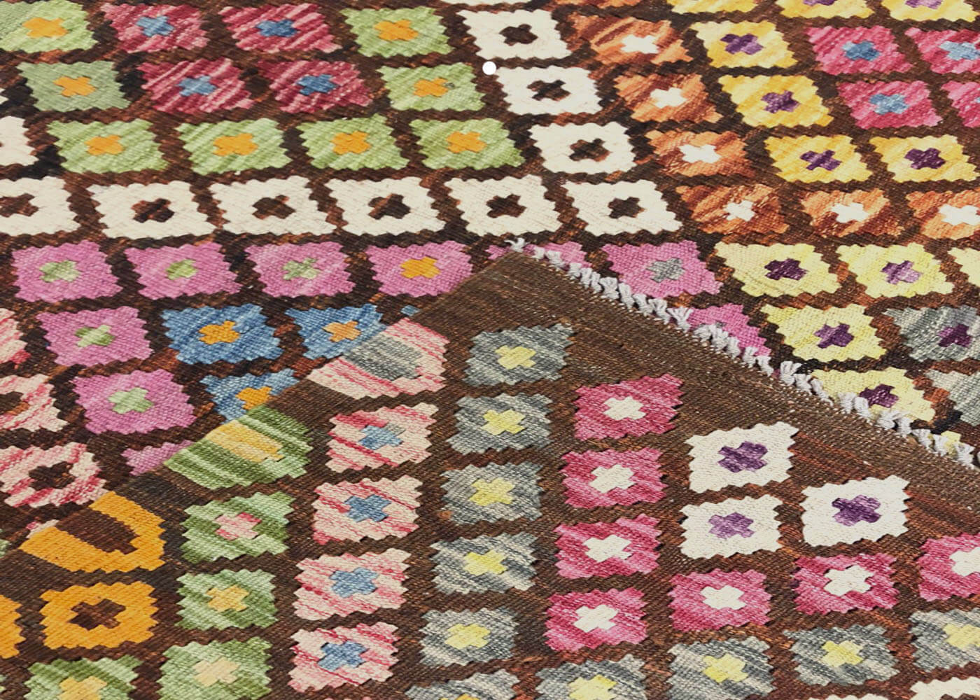 Vintage Afghan Maimana Kilim - 6'2" x 8' - 180201