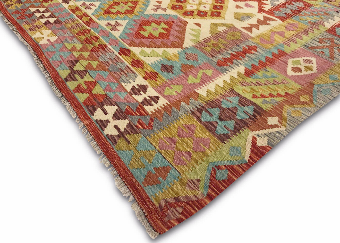 Vintage Afghan Maimana Kilim - 6'6" x 9'7" - 180207