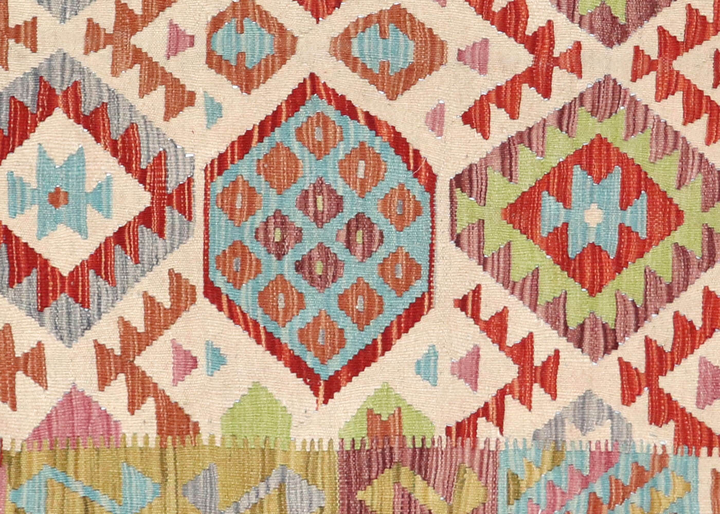 Vintage Afghan Maimana Kilim - 6'6" x 9'7" - 180207