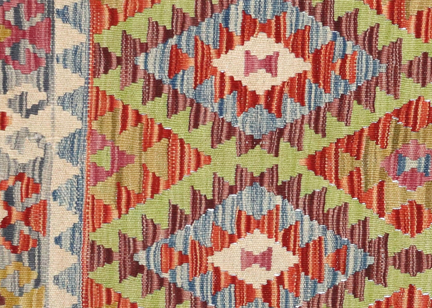 Vintage Afghan Maimana Kilim - 3'4" x 4'9" - 180223
