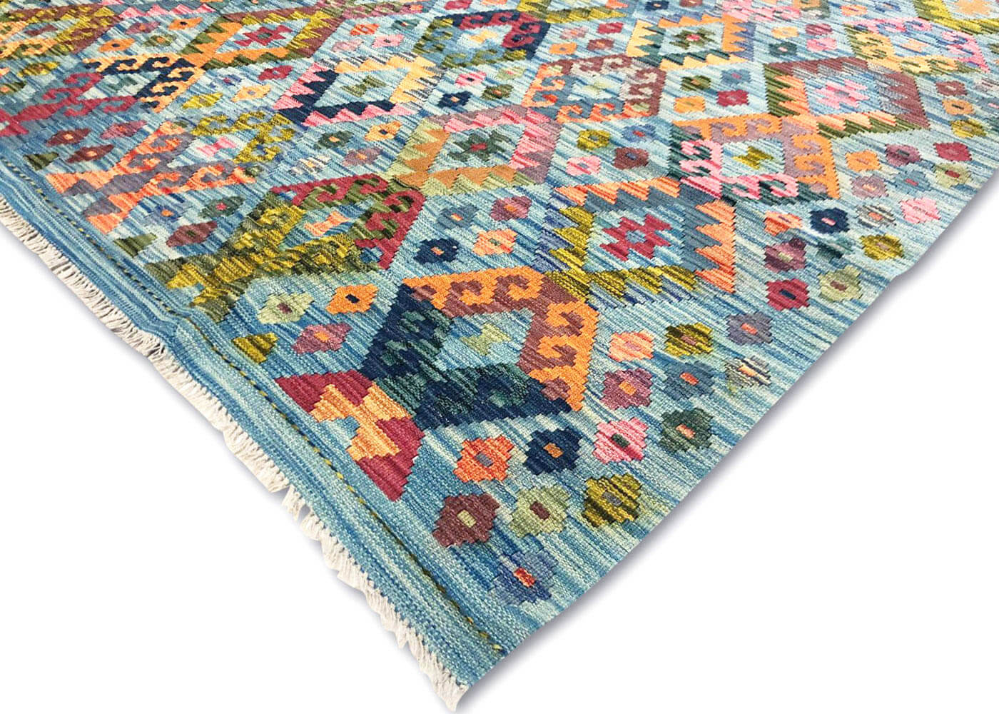 Vintage Afghan Maimana Kilim - 6'11" x 9'8" - 180238