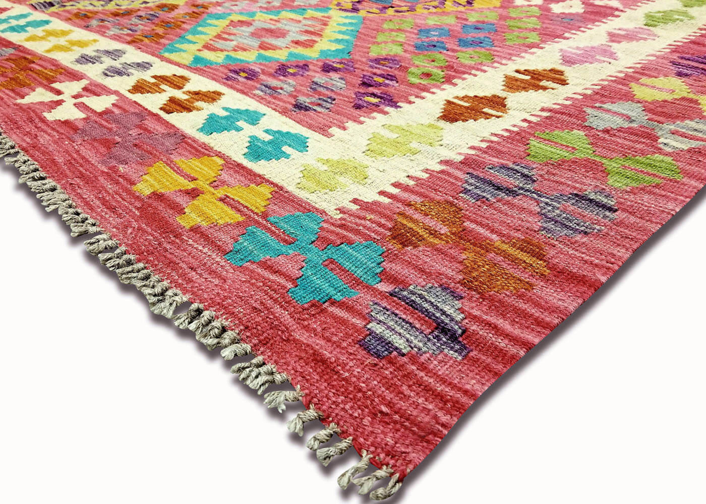 Vintage Afghan Maimana Kilim - 6'3" x 8'4" - 180241