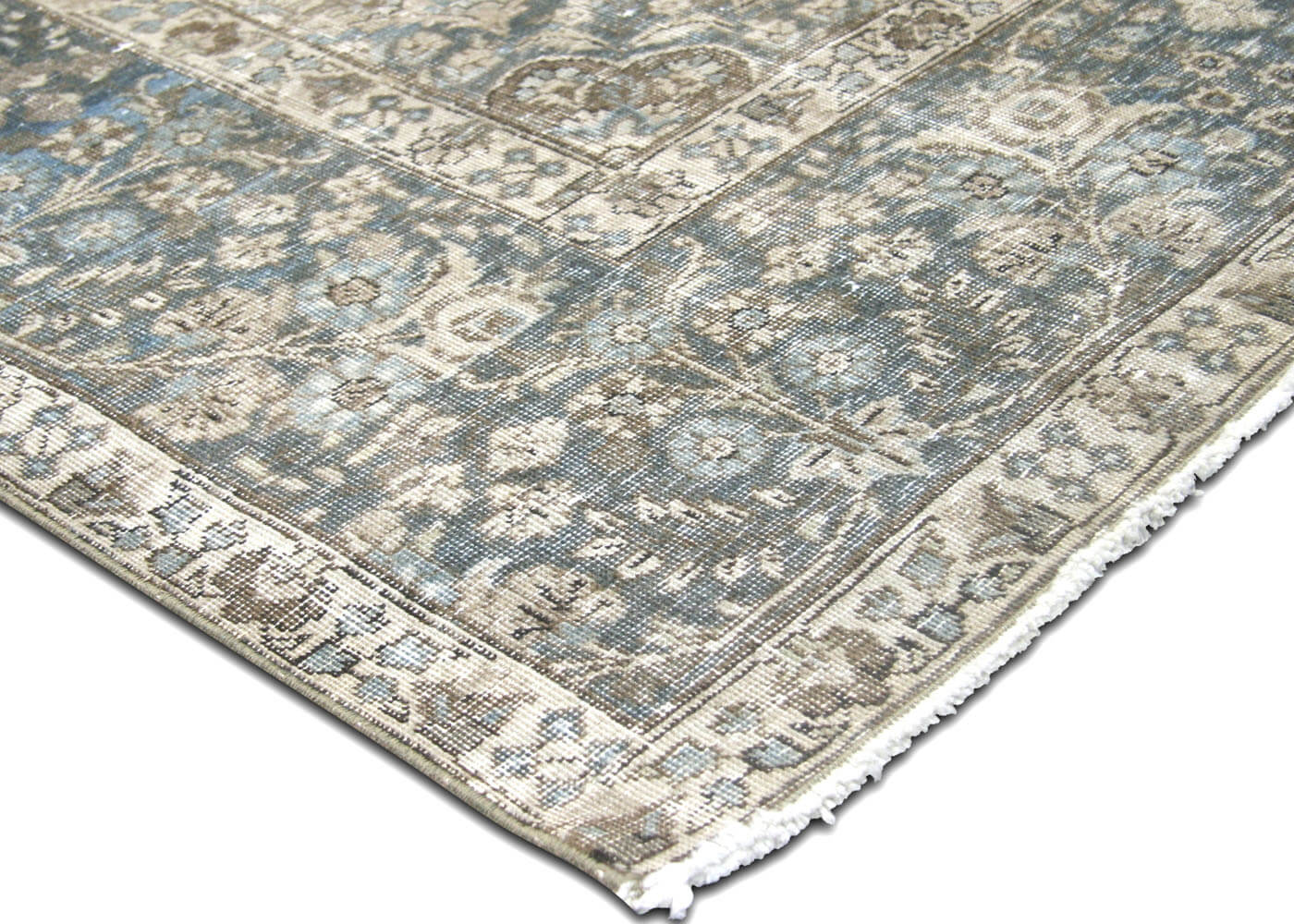 Semi Antique Persian Tabriz Rug - 9'2" x 12'4" - 180304
