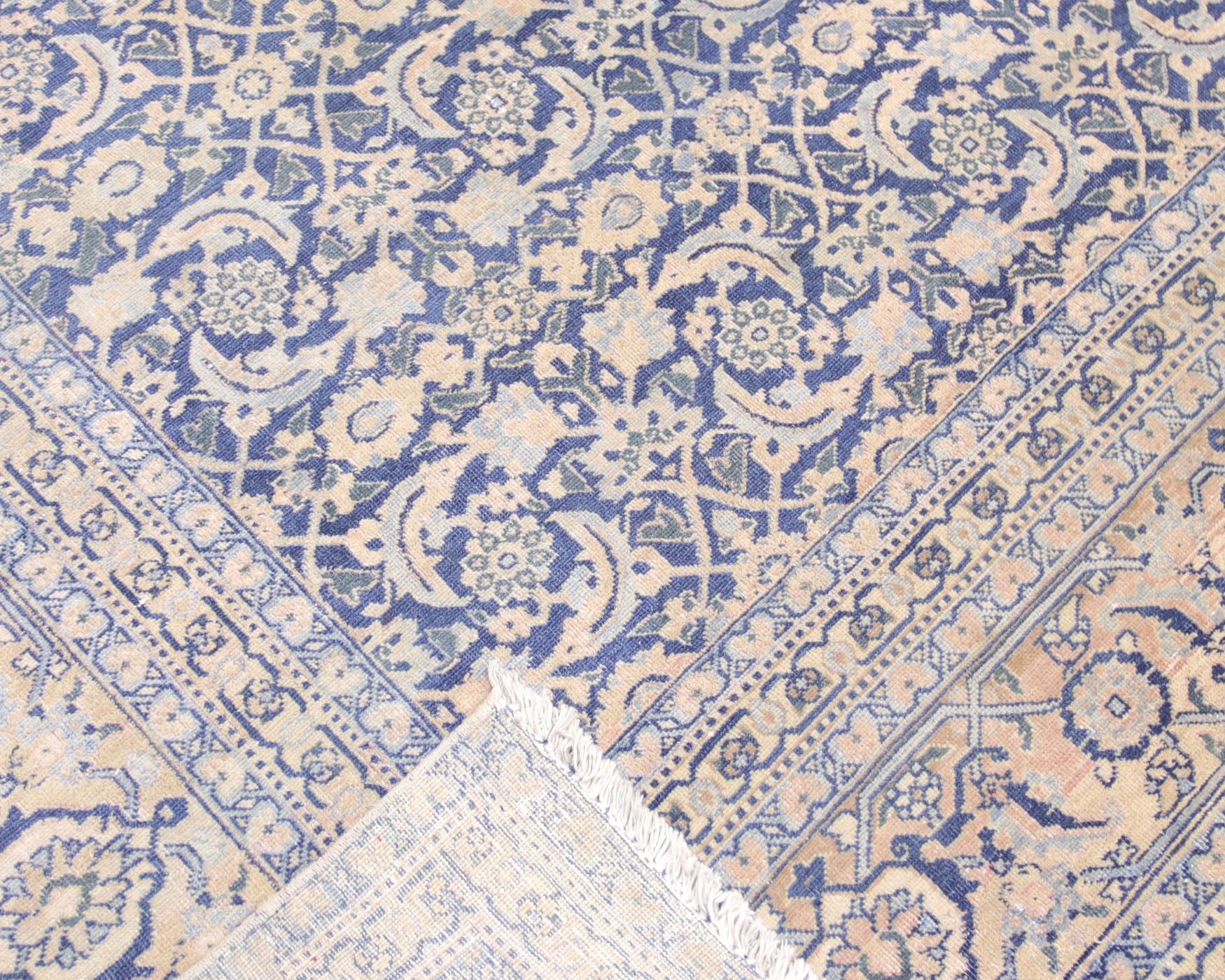 Semi Antique Persian Tabriz Rug - 8'10" x 12'3"