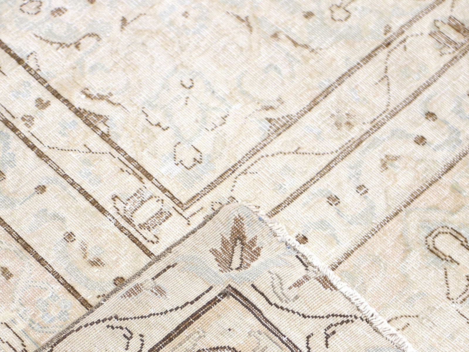 Semi Antique Persian Tabriz Rug - 9'7" x 12'