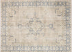 Semi Antique Persian Tabriz Rug in Blue,Ecru tones and an Geometrical,Medallion pattern. Measuring 8 feet 7 inches x 11 feet 8 inches – SKU 180314