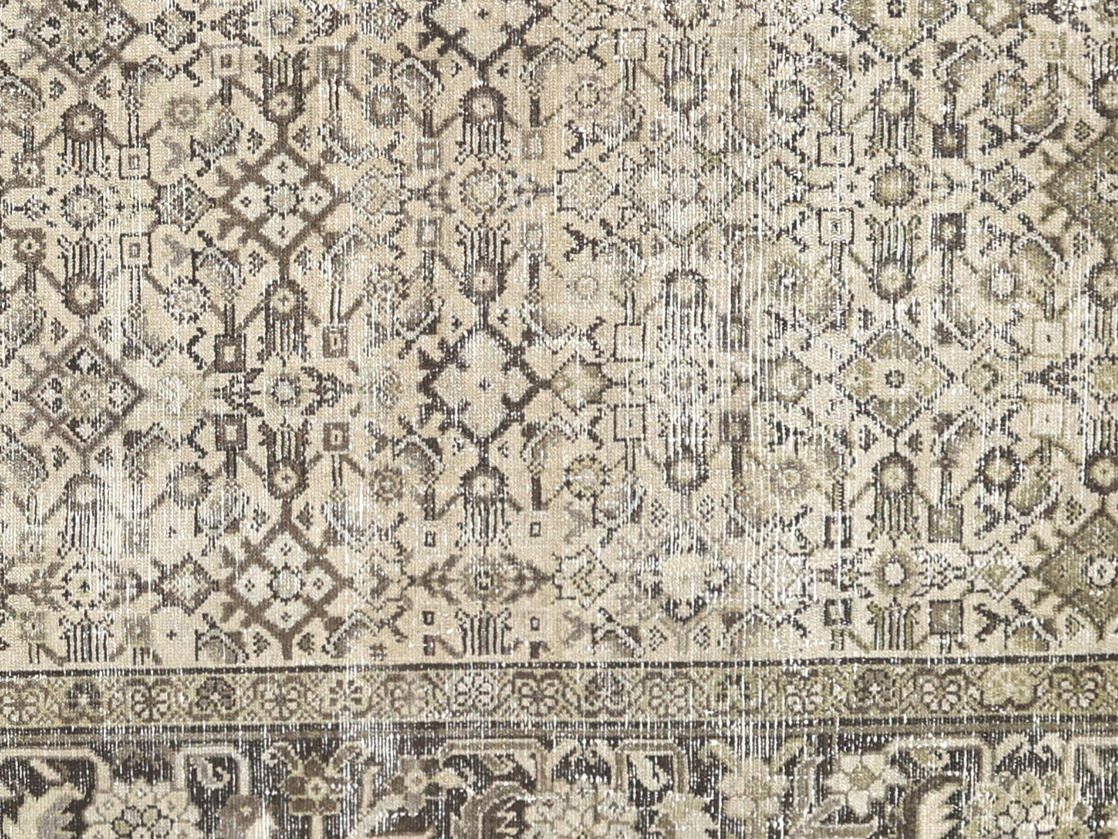 Semi Antique Persian Tabriz Rug - 6'2" x 9'9"