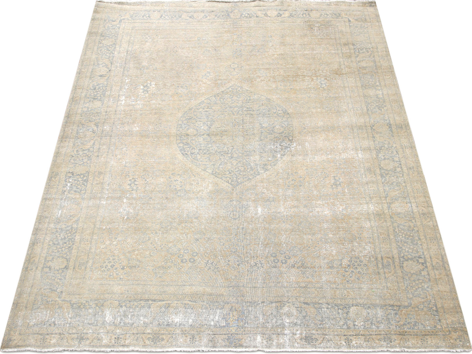 Semi Antique Persian Tabriz Rug - 9'3" x 12'3" - 180320