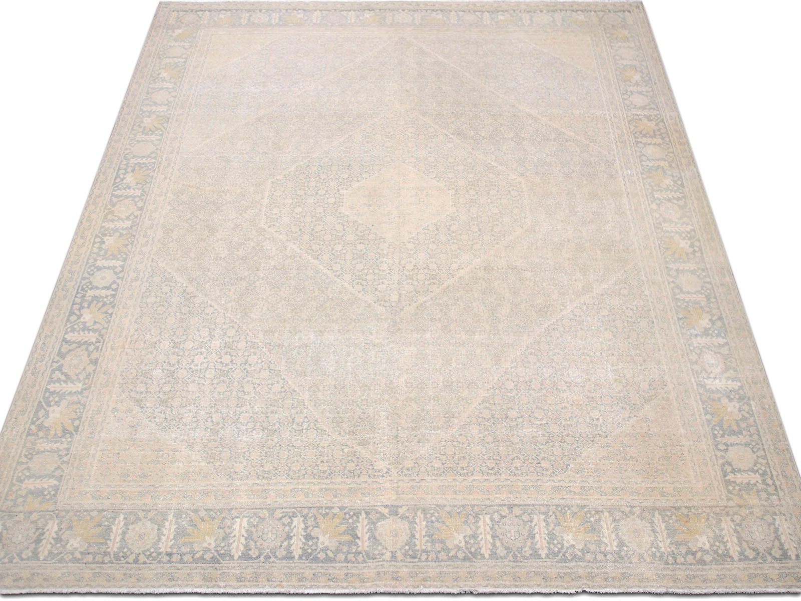 Semi Antique Persian Tabriz Rug - 10'11" x 14'4" - 180333
